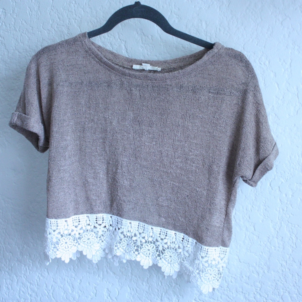 Lace Edge Crop Top